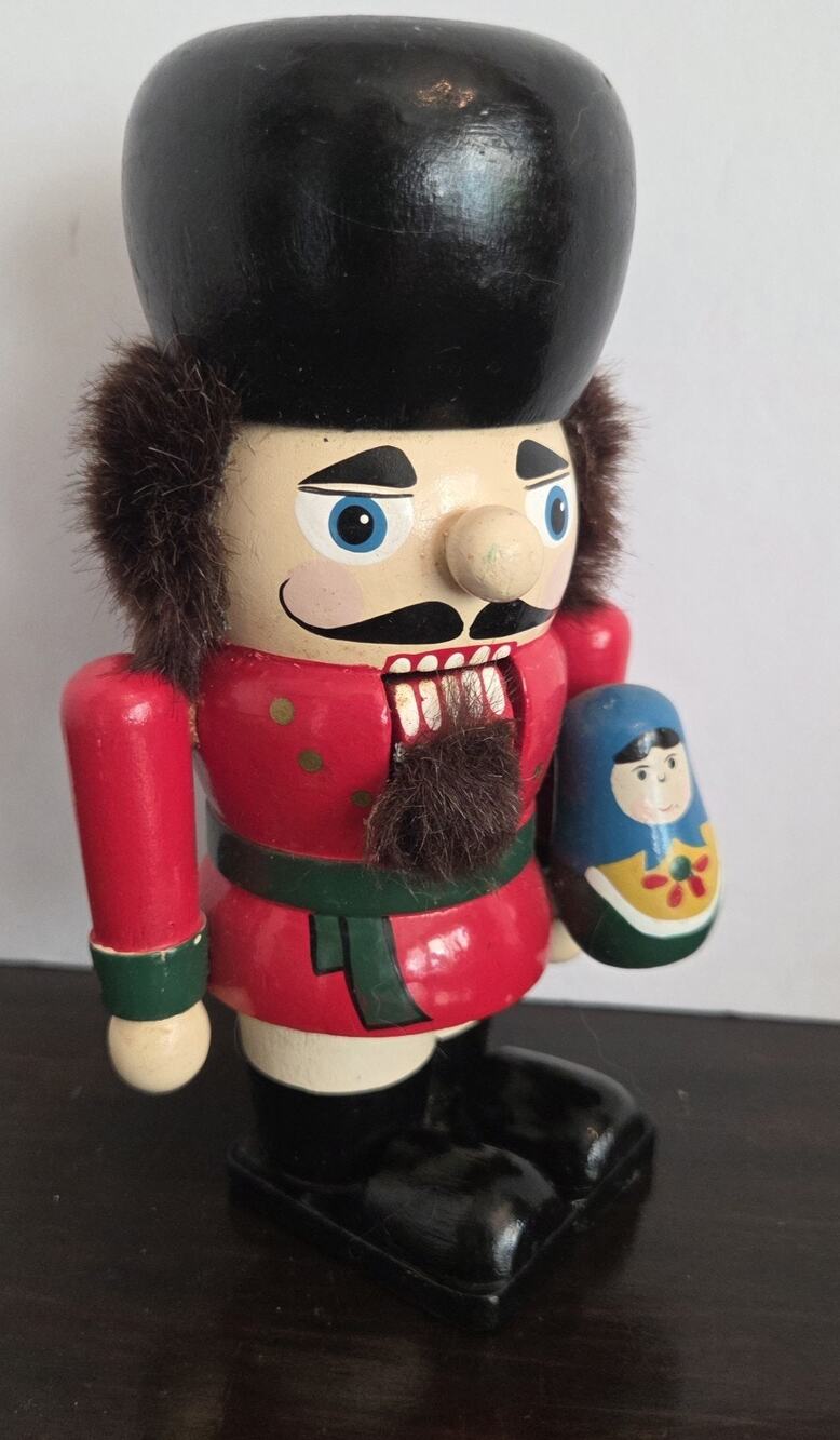 Strasburg Collection Holiday Nutcracker Russia Holding Mini Matryoshka Doll